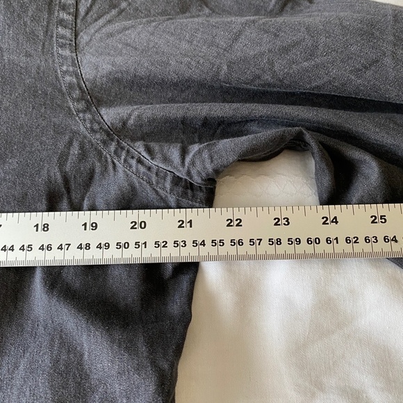 Black Brown 1826 Men's Gray‎ Denim Button Up Long Sleeve Shirt Size Large - Picture 7 of 10